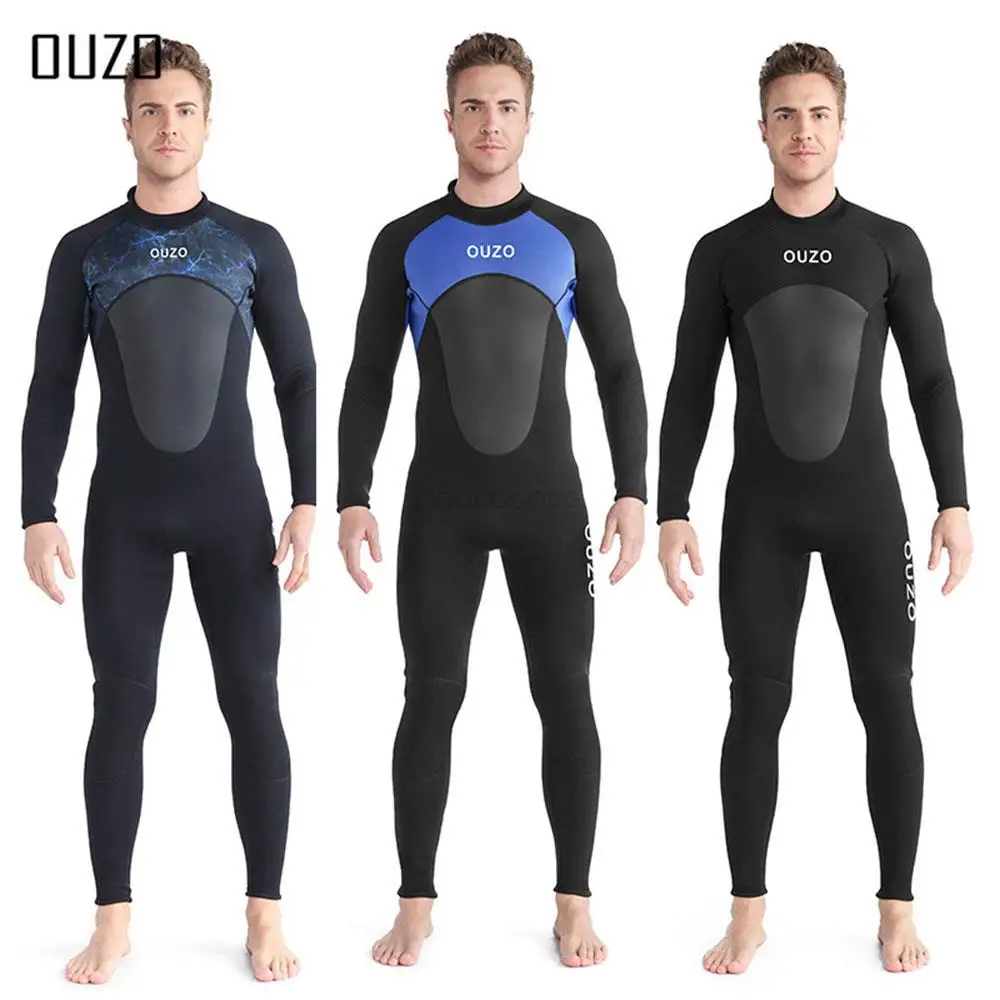 

3MM Neoprene Wetsuit Back Zipper Men Kite Surf Diving Suit Men Kayak Swim Scuba Diving Snorkeling Spearfishing Wetsuits