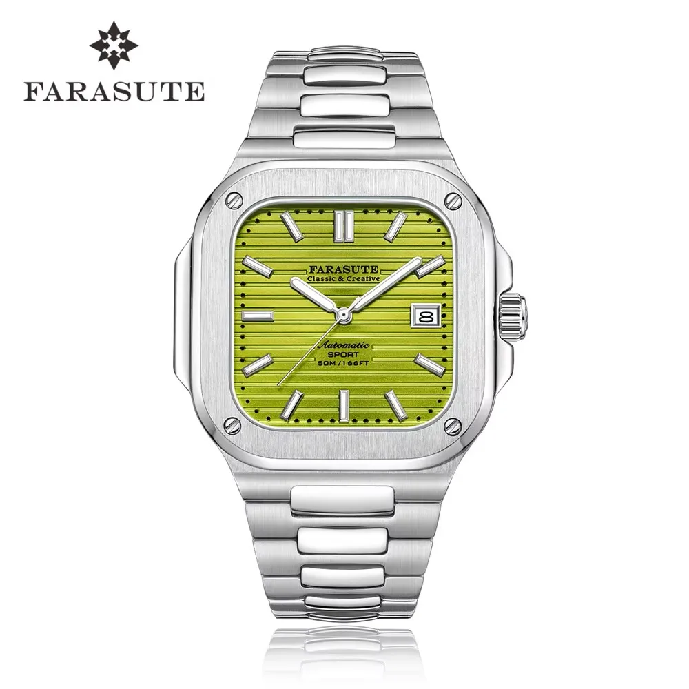 FARASUTE Automatic Mechanical Luxury Men's Watch Miyota9019 Movement Ultrathin 8.9mm Luminous 5ATM Waterproof Wristwatches Male