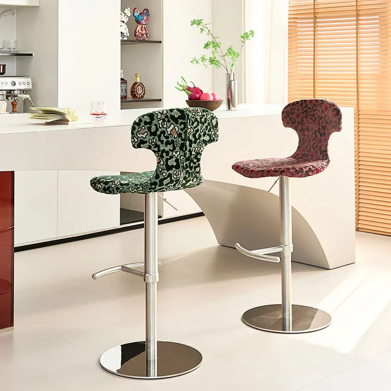 Adjustable Comfortable Barstools Soft Relaxing Office Height Design Nordic Bar Stools Ergonomic Metal Sillas Home Furniture