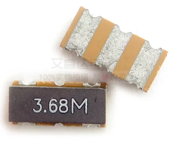 （50Pcs）ZTTCC3.68MG 3.680M 3.68M 3.68MHZ 7*3MM 3P Surface Mount Ceramic Resonator Passive Crystal Oscillator 3-pin