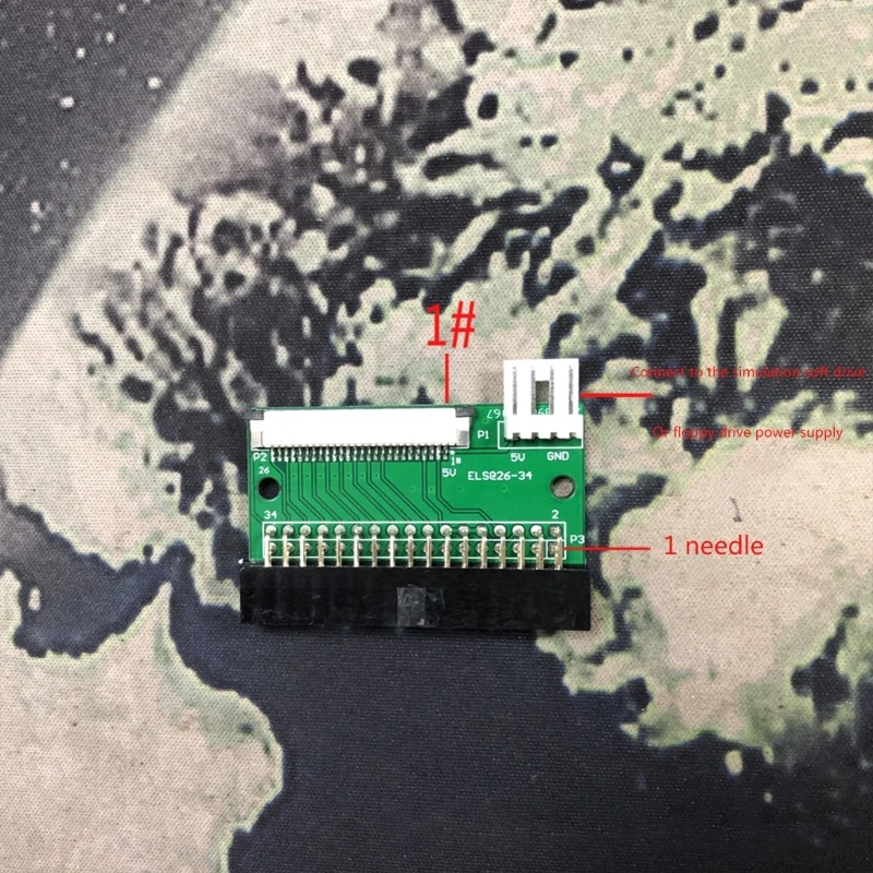 34-Pin Floppy Interface to 26-Pin FFC FPC PCB Converter Board Extension Adapter for Computer Accessories Disk Drive Connector