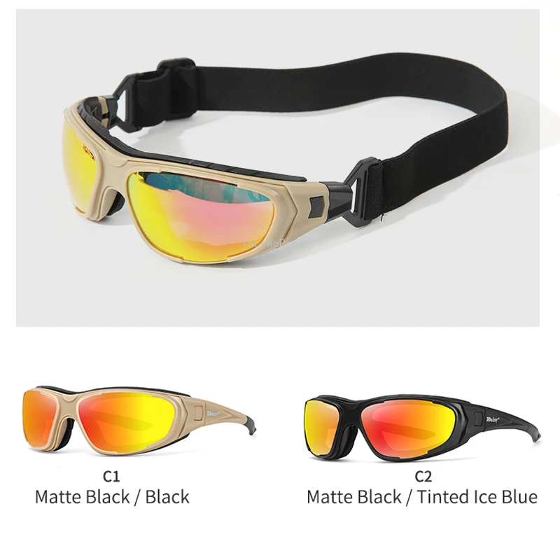 Gafas tácticas polarizadas CS con protección UV y lentes - imagen 4