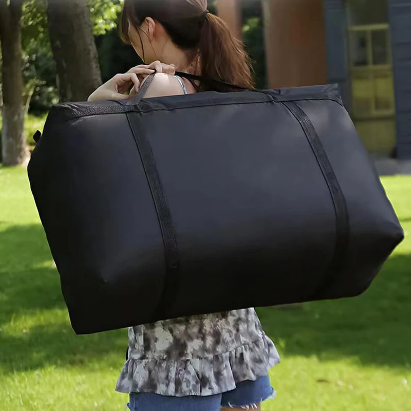 Black Oxford cloth moving bag luggage storage bag travel bag Large Capacity Waterproof Polyester Organizer