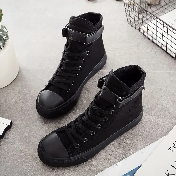 

Breathable Ankle Boot Women Canvas Shoes Female Sneakers Casual Elasticity Wedge Platform Shoes zapatillas Mujer Soft Sole