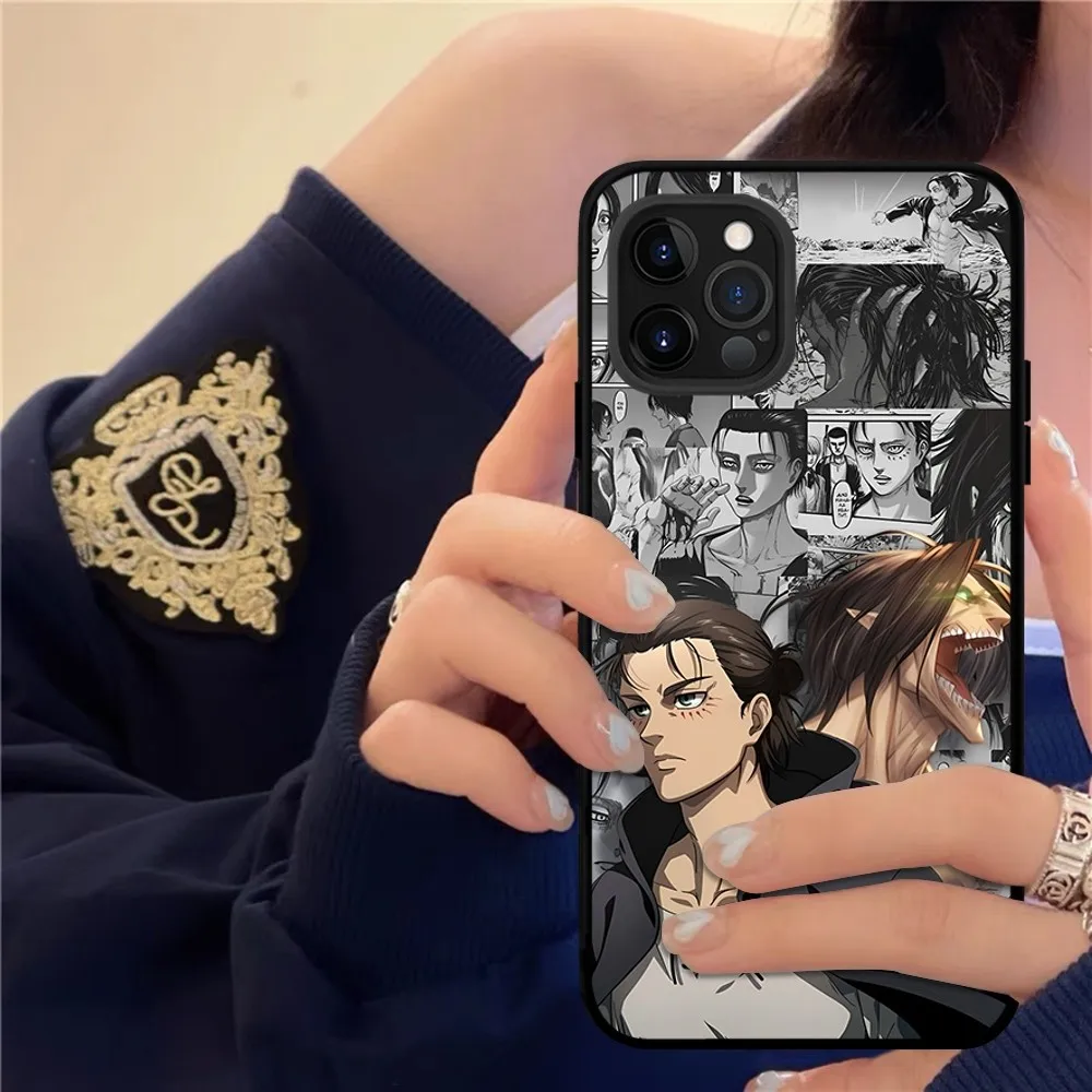 Anime Attack On Titan Phone Case For IPhone 15 8 7 6 6S Plus X SE 2020 XR XS 14 11 12 13 Mini Pro Max Mobile Case