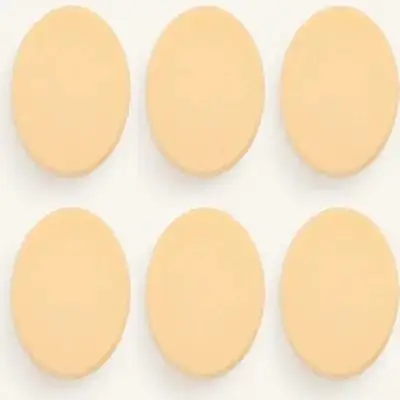 

6Pcs Powder Oval Beauty Sponge for Flawless Makeup Application Soft Touch Lightweight Portable Supple Foundation