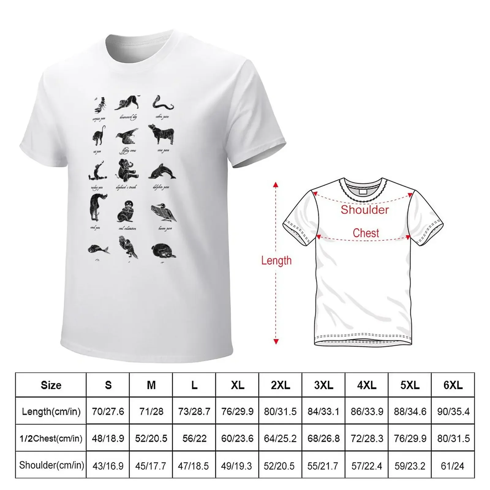 Animal Yogis_Black T-Shirt quick drying graphics workout shirts for men