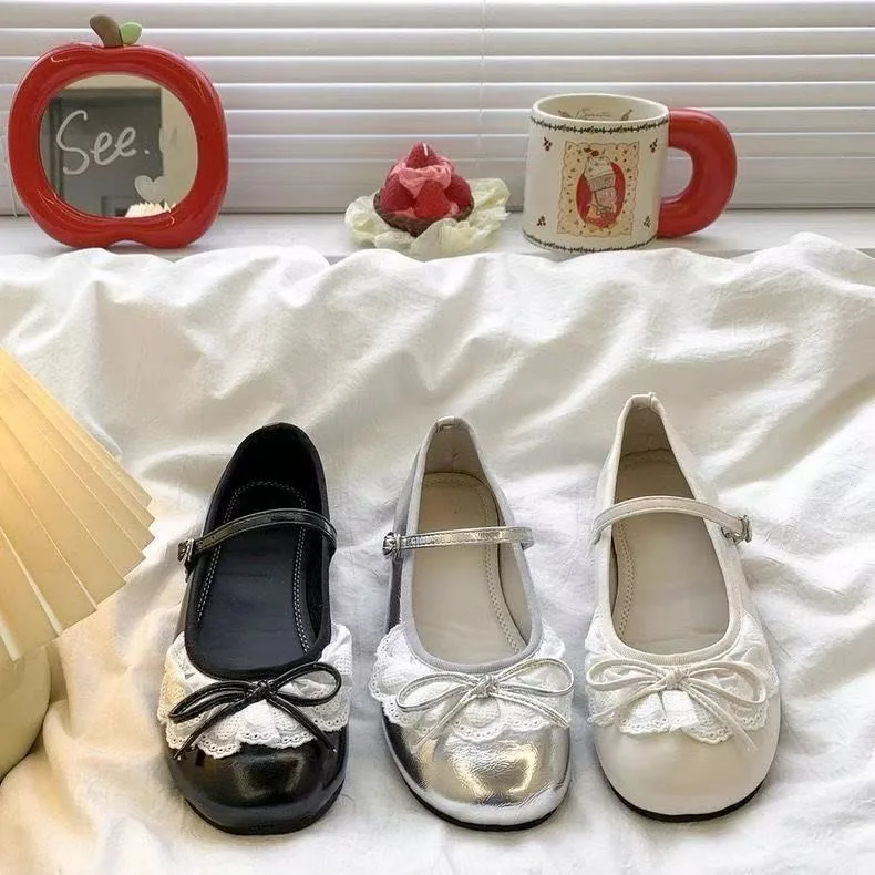 French Ballet Style Low-Heel Flats for Women Autumn 2026 New Soft-Soled Mary Jane Shoes That Go with Skirts