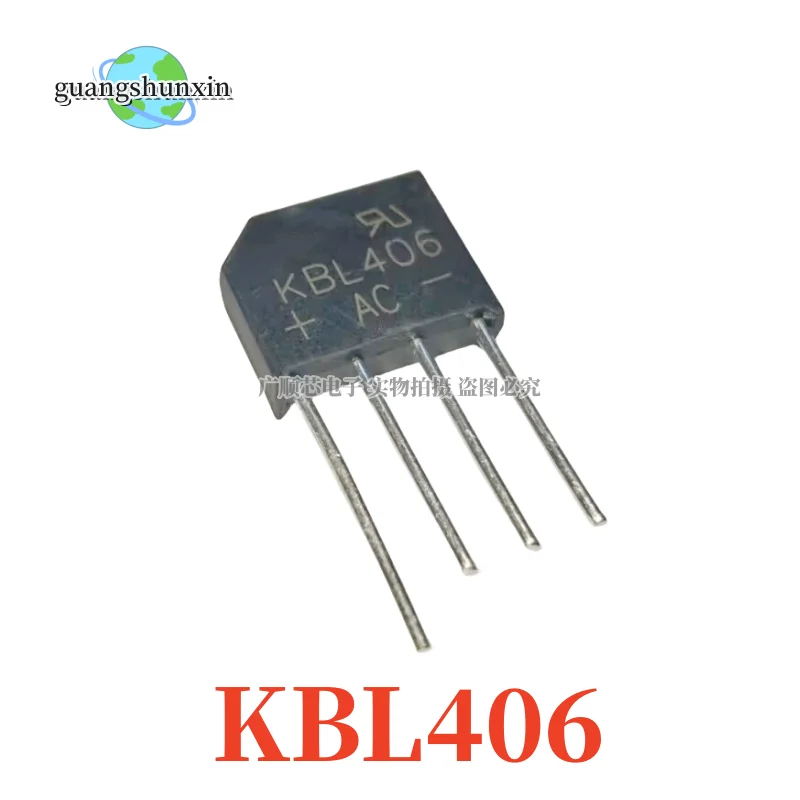 10PCS NEW KBL406 KBL410 KBL408 KBL608 KBL610 KBL04 KBL06 KBL08 KBL10 Rectifier bridge Flat bridge