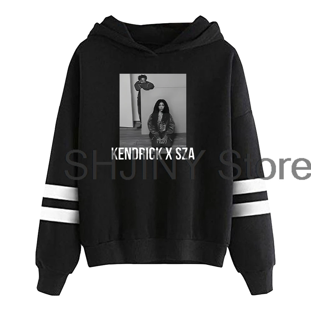 Kendrick Lamar & SZA Grand National Tour GNX Hoodie Pocketless Parallel Bars Sleeve Streetwear Women Men Hooded Sweatshirts