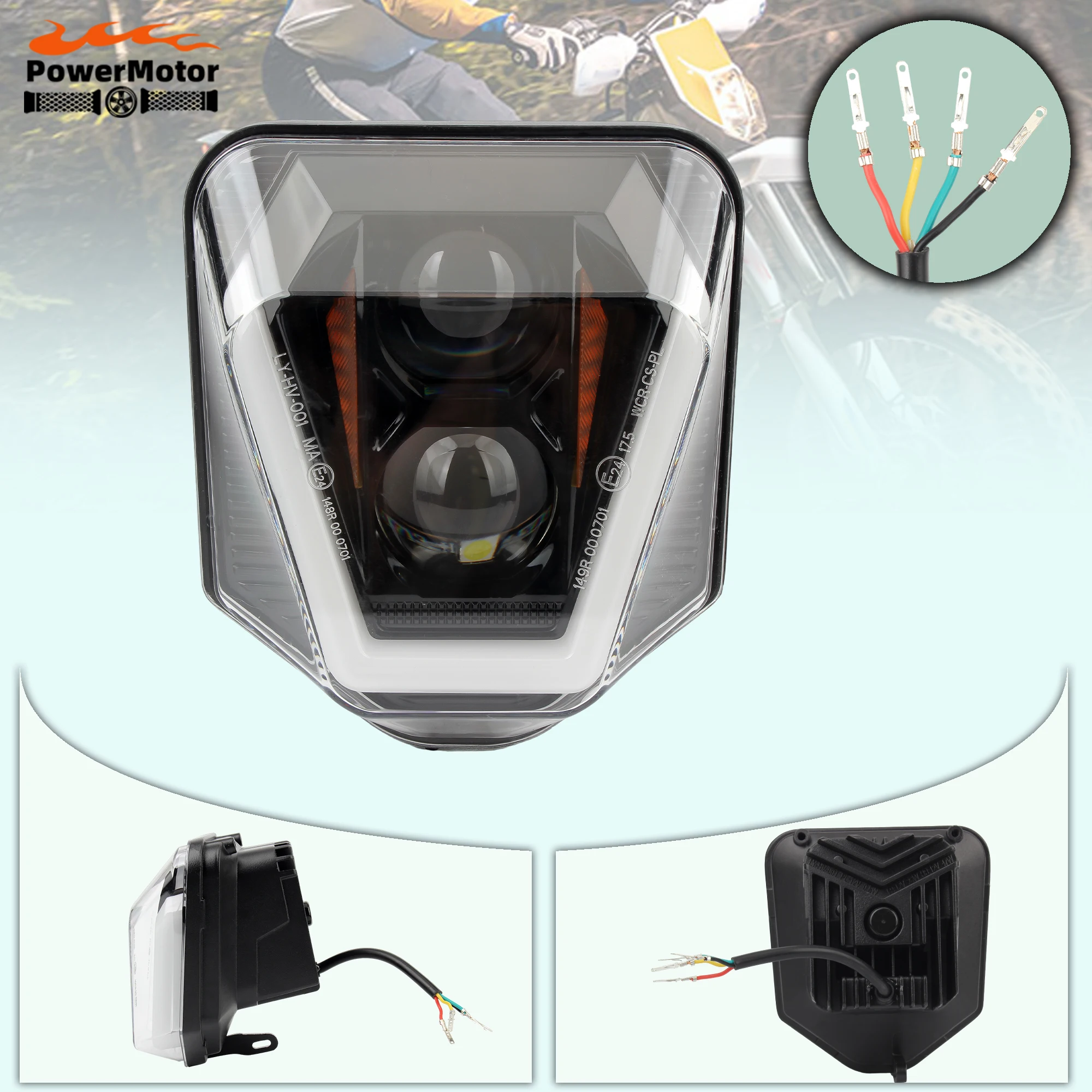 

2024 For Husqvarna Motorcycle LED Headlight E24 FE 250 350 450 TE 150I Motorcycle Accessories Daytime Running Light Enduro