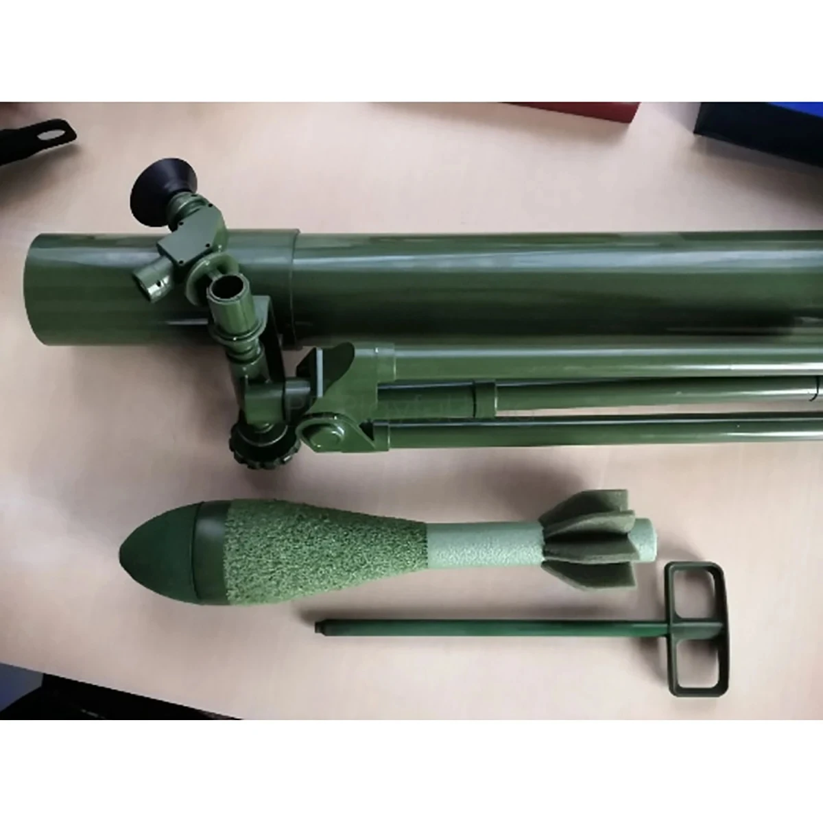 Airsoft Mortar Model Can be Fired Over a Long Distance, Smoothbore Gun Turret Pro-jectile Mortar, Tactical Grenade Model