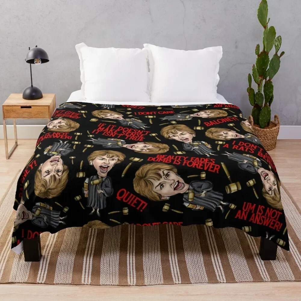 

BlackJudge Judy Print Throw Blanket Summer Cool Breathable Blanket for Sleeping