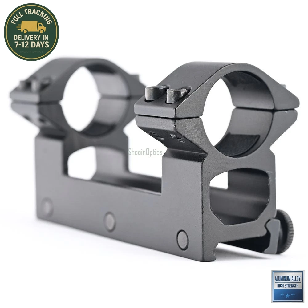 Shooin Optics Scope Mount 25.4mm 1 Inch Tube Ring 20mm Mount