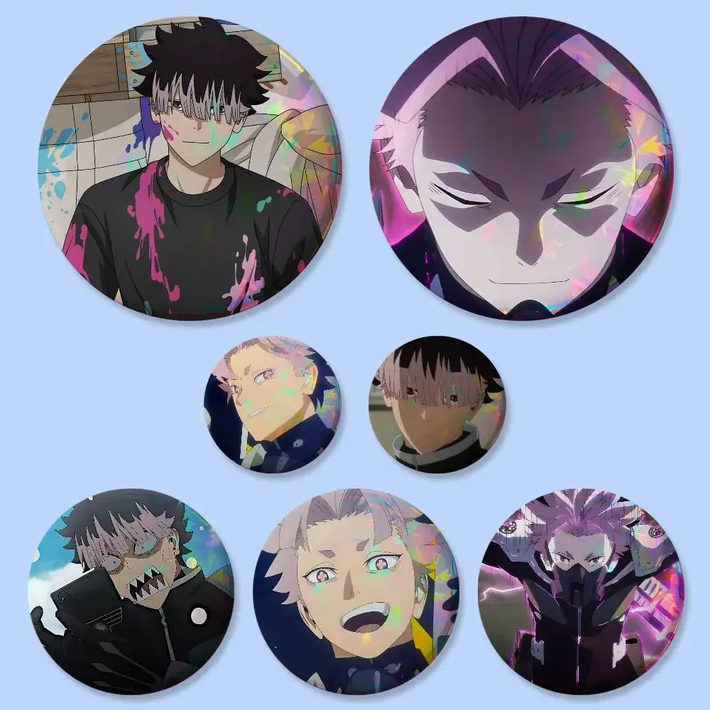 Gen Narumi Anime-Charakter-Abzeichen 25 32 44 58 75 mm Runde Cosplay-Pins Taschendekoration Fans Sammler Freunde Geschenke Brosche Souvenir