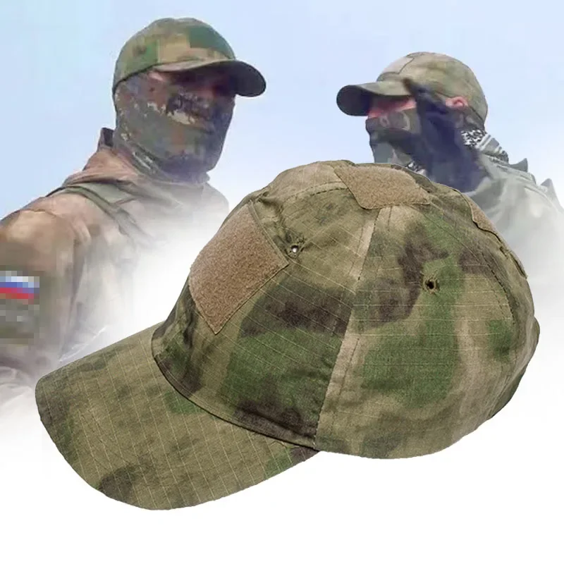 Russian Green Ruins Camouflage A- TACS FG Tactical Baseball Cap Outdoor Sun Hat