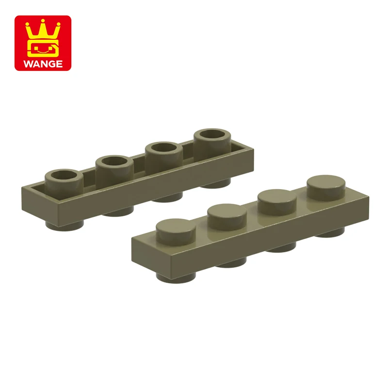 Wange147Pcs/lot 11001W1x4Bidirectional Short 4holes on Both Sides Building Block Moc Color Accessories Compatible with Brick DIY