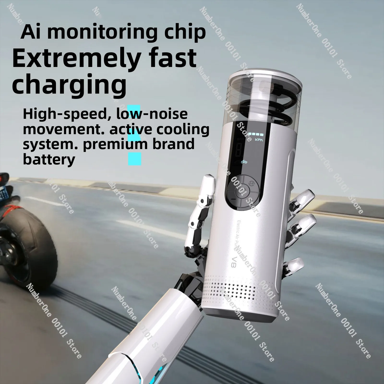 High-Quality Wireless Portable Electric Car Tire Inflator