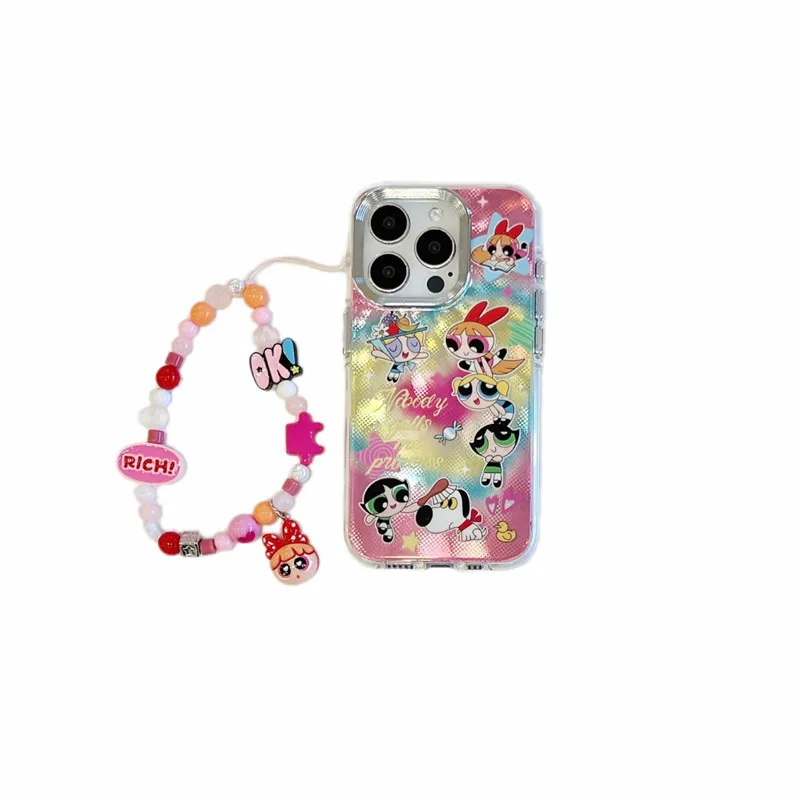 

Powerpuff Girls Cute Cartoon Phone Case for iPhone 13 14 15 16 Pro Max 16pro 15pro shockproof Back Cover