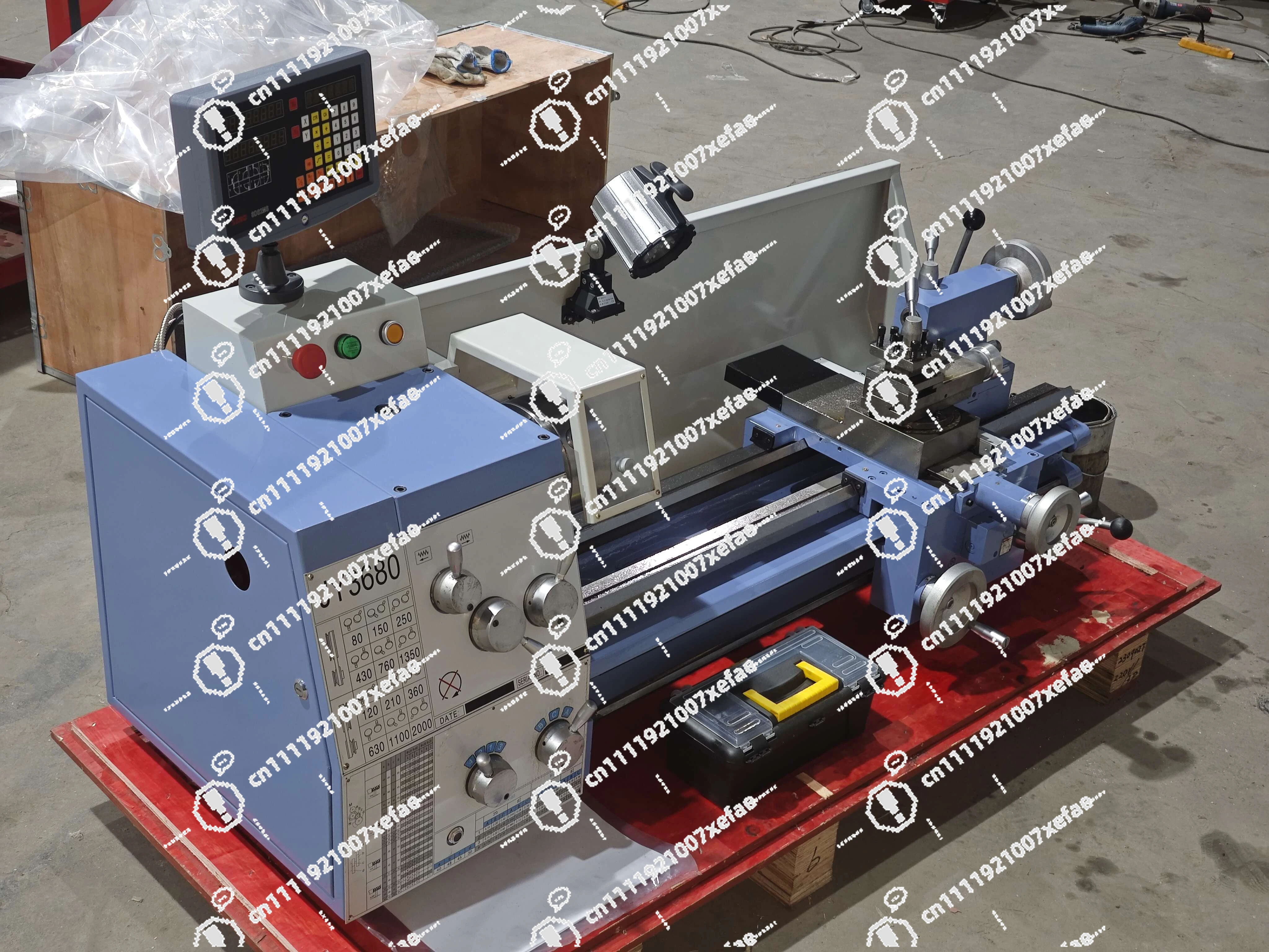JY3680 800mm Gear Head Household Desktop Manual Lathe Economical High-precision Mini Lathe Metal Mesoporous Cloth Combination