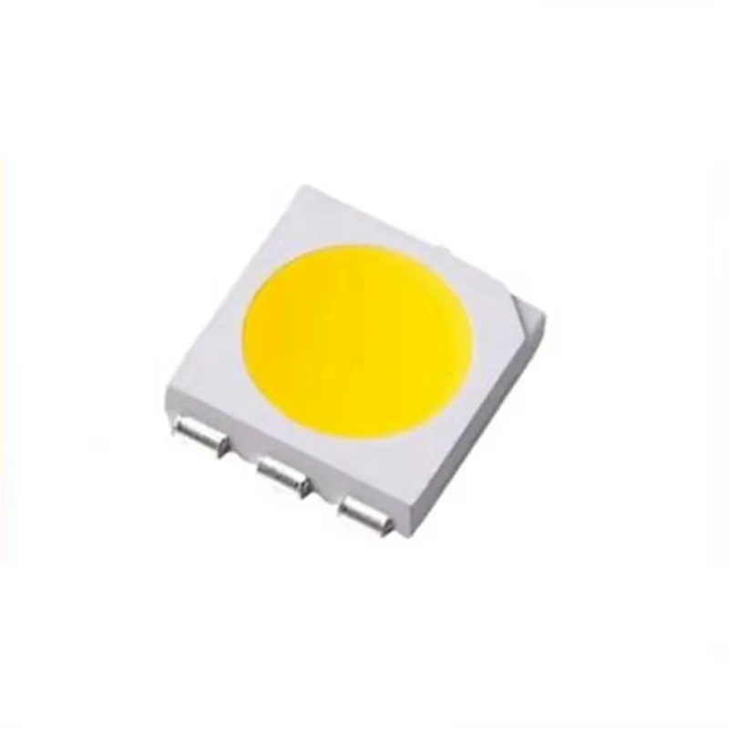 50PCS 5050 is white warm white and cold white led strips led lamp bead ultra bright lights square six foot three core