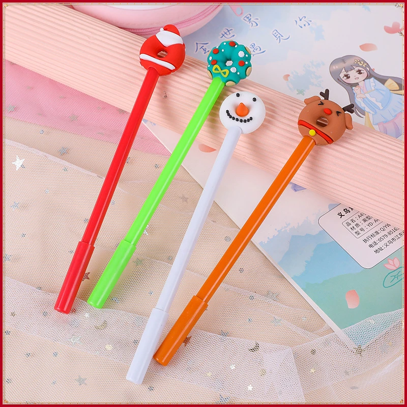 48 Pcs Christmas Student Gifts Prizes Donuts Gel Pens Set Cartoon School Office Stationery Back To School