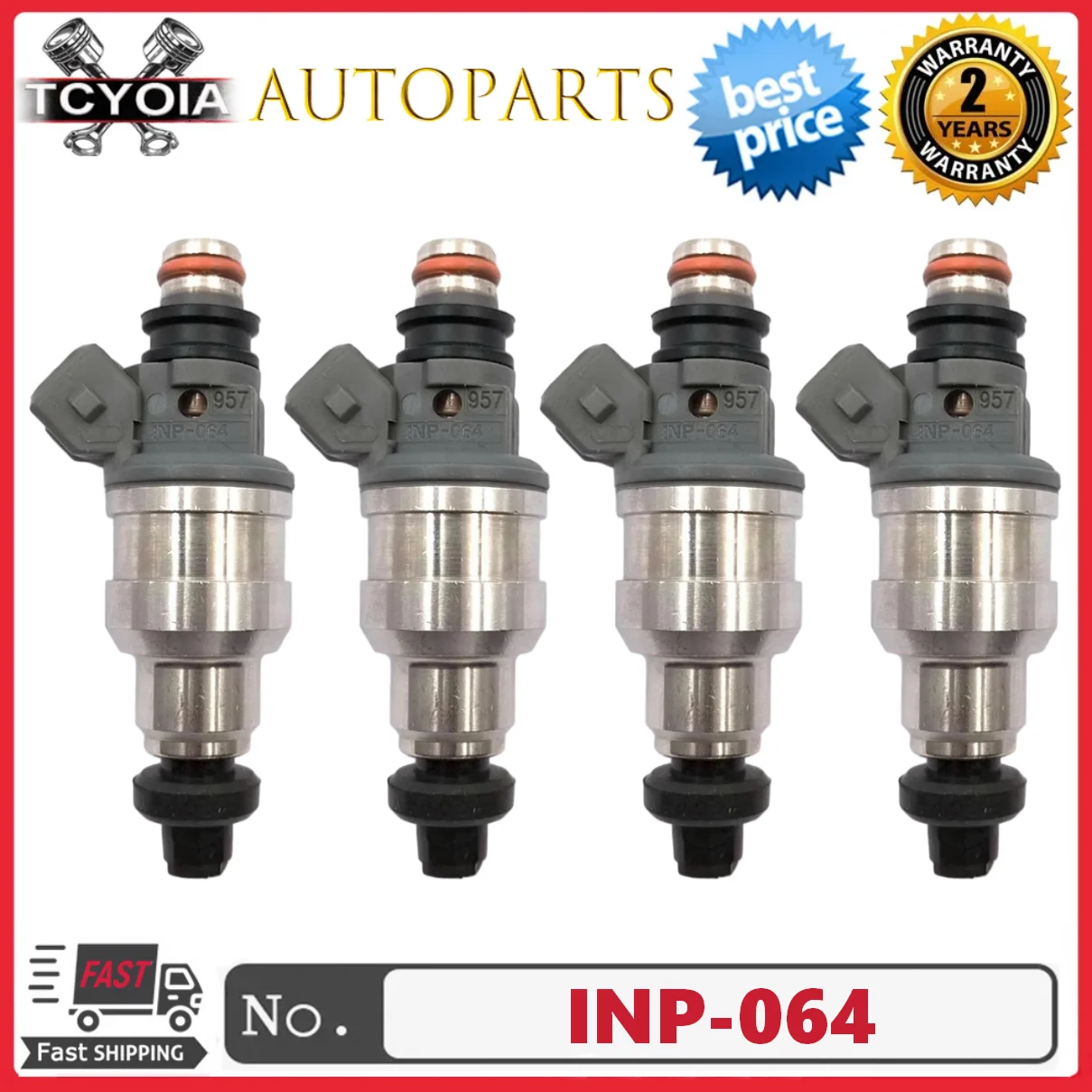 4pcs/lot Fuel Injectors INP-064 MD175077 MDH240 for Mitsubishi Galant ES 1993 2.0L L4 Eagle 2000 GTX 2.0L