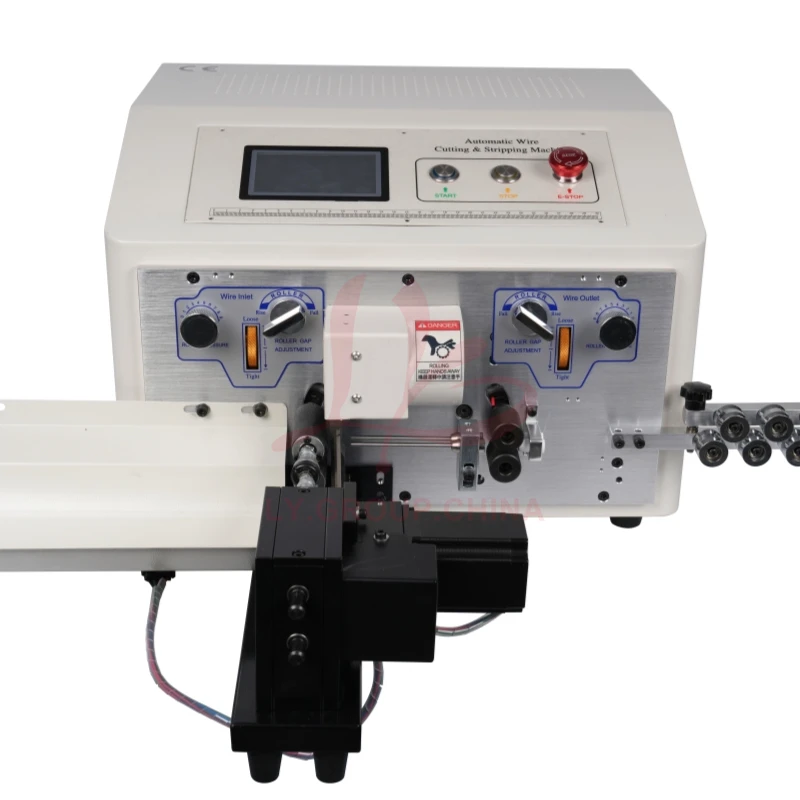 Thin Wire Twisting and Stripping Machine SWT-608-NX-2S Double Wire Peeling Cutting Stripper with Touch Screen for 0.1-4.5mm2