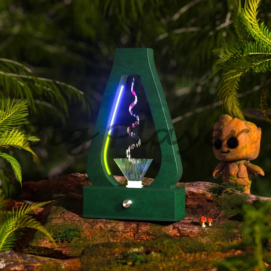 Lava Red Magic Water Flow Lamp Desk Ornaments Aquarius Relieve Stress Decor Anti Gravity Water Drop Night Light Healing Gifts