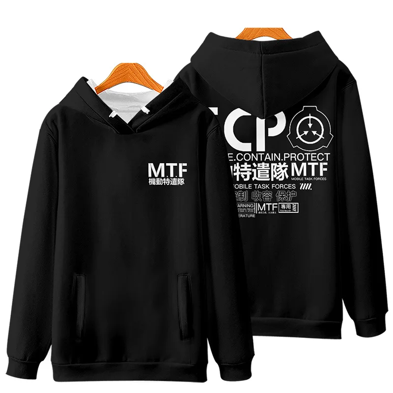 Scp Foundation Design Hoodies Sweatshirt 3D Print Long Sleeve Jacket Coat Autumn Winter Harajuku Hoodie Men Women Sweatshirts