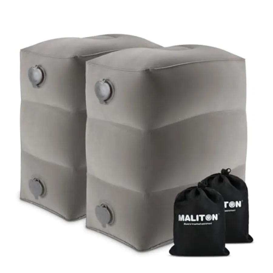 

Inflatable Travel Feet Rest Pillow Airplane Bed Adjustable Height Leg Pillow Make a Flat Bed for Toddler Fits for Airplane Car