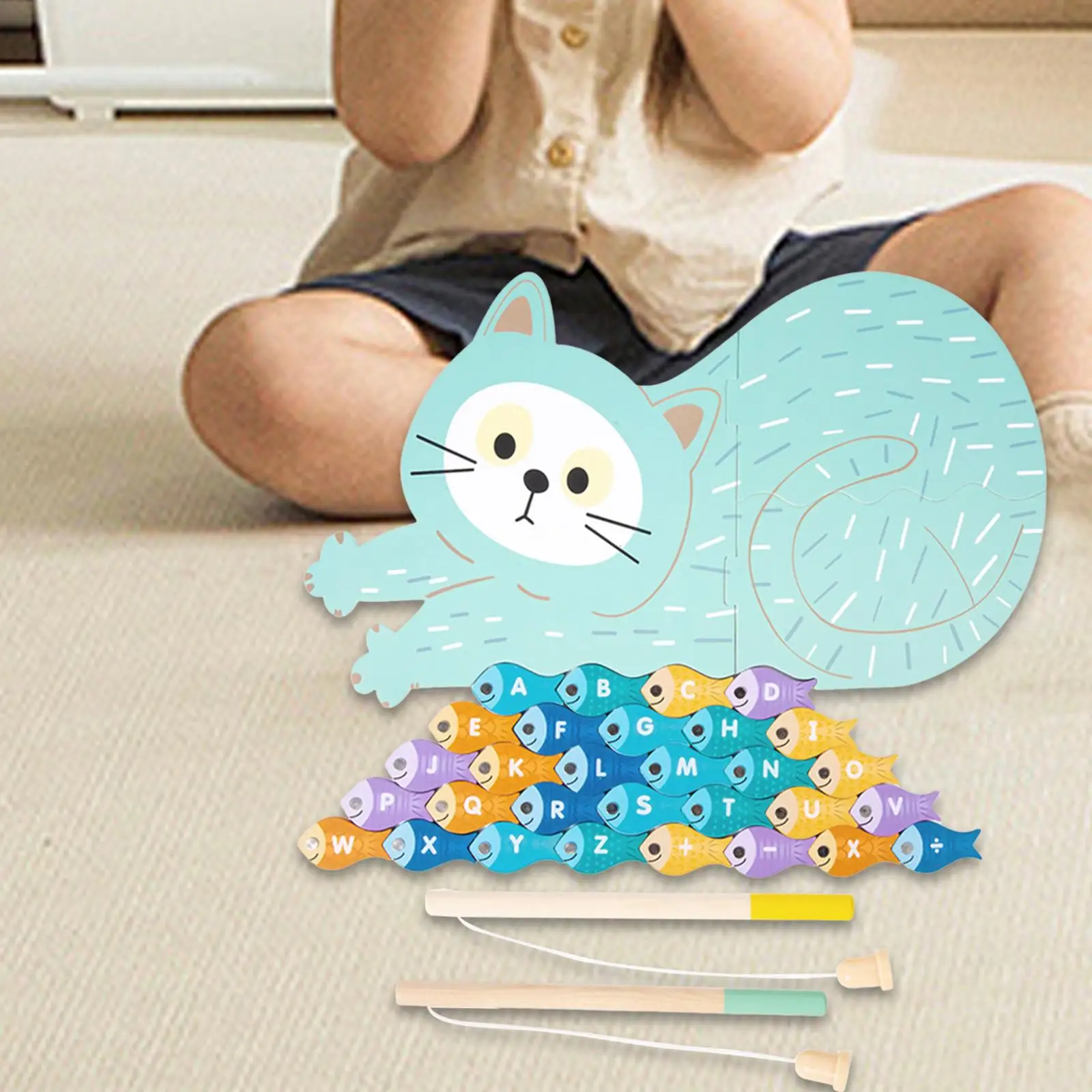 Fishing Game Toys Preschool Early Learning for Birthday Gift 3 4 5 Years Old