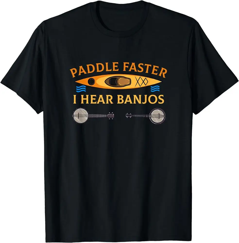 River Kayak Rafting Canoe Banjo Paddle Faster I Hear Banjos T-Shirt Anime Graphic T-shirts Y2K Tops Unisex Summer Short Sleeve