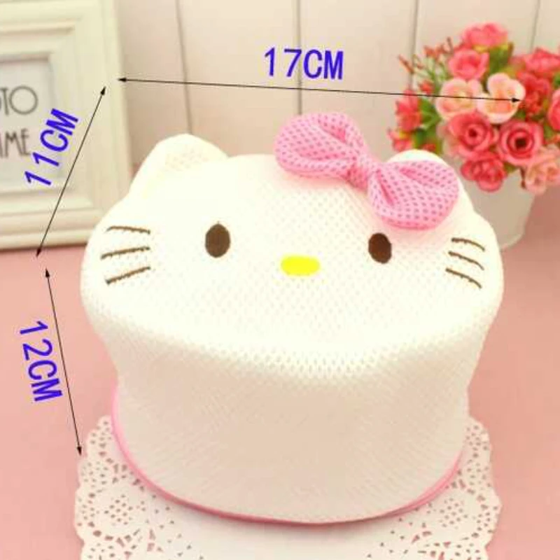 Hello Kitty Laundry Bag Cute Lingerie Mesh Sock Clothing Underwear Organizer Washing Bra Bag Antistain Anti-deformation Mesh Bag