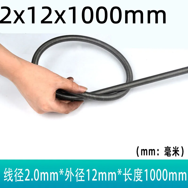 Wire 2mm length 1000mm Steel Material Tension Spring Heavy Lager OD 12-25mm Slender Long Spring