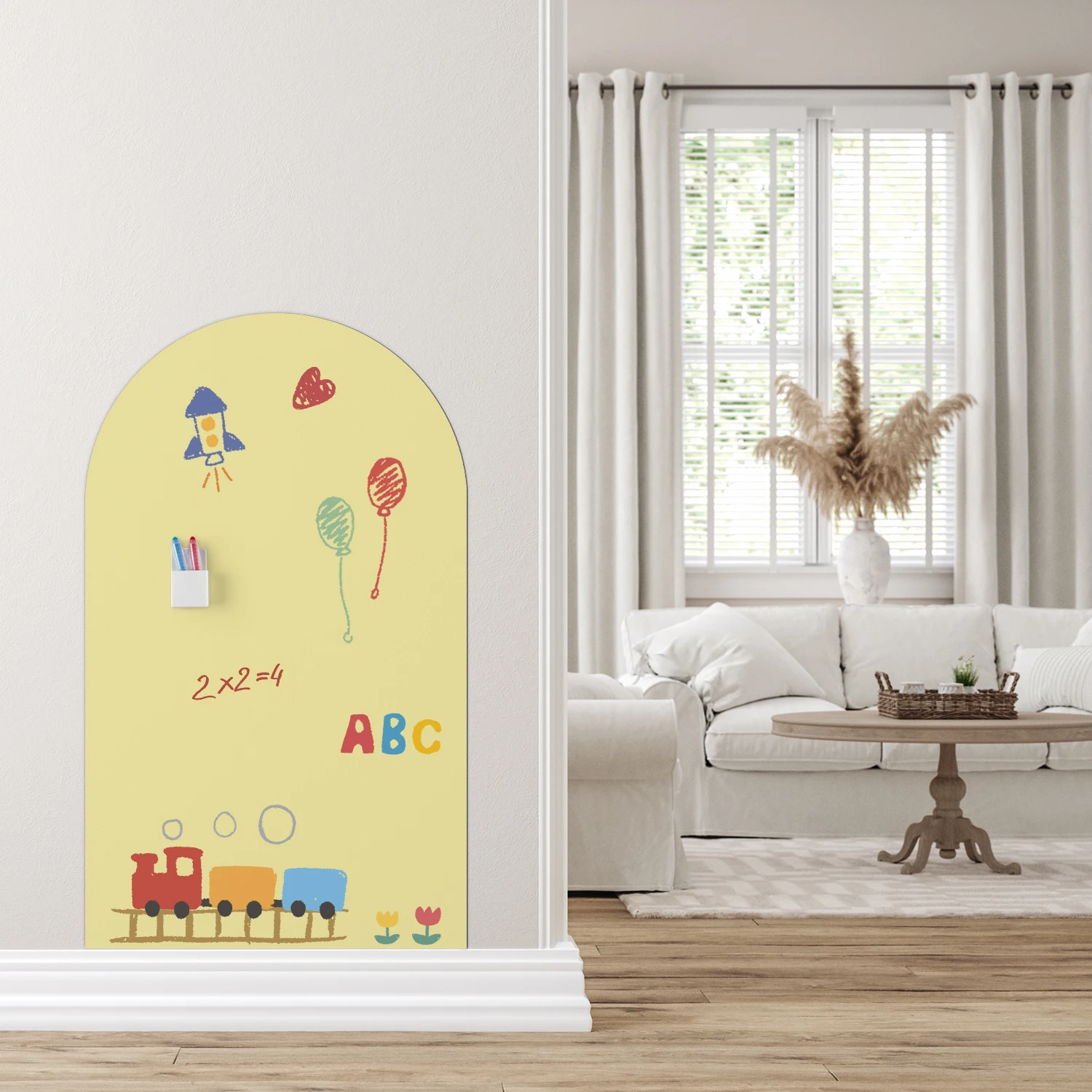 

Self adhesive magnetic wall sticker, easy to erase, suitable for children's bedroom and study decoration and daily planning