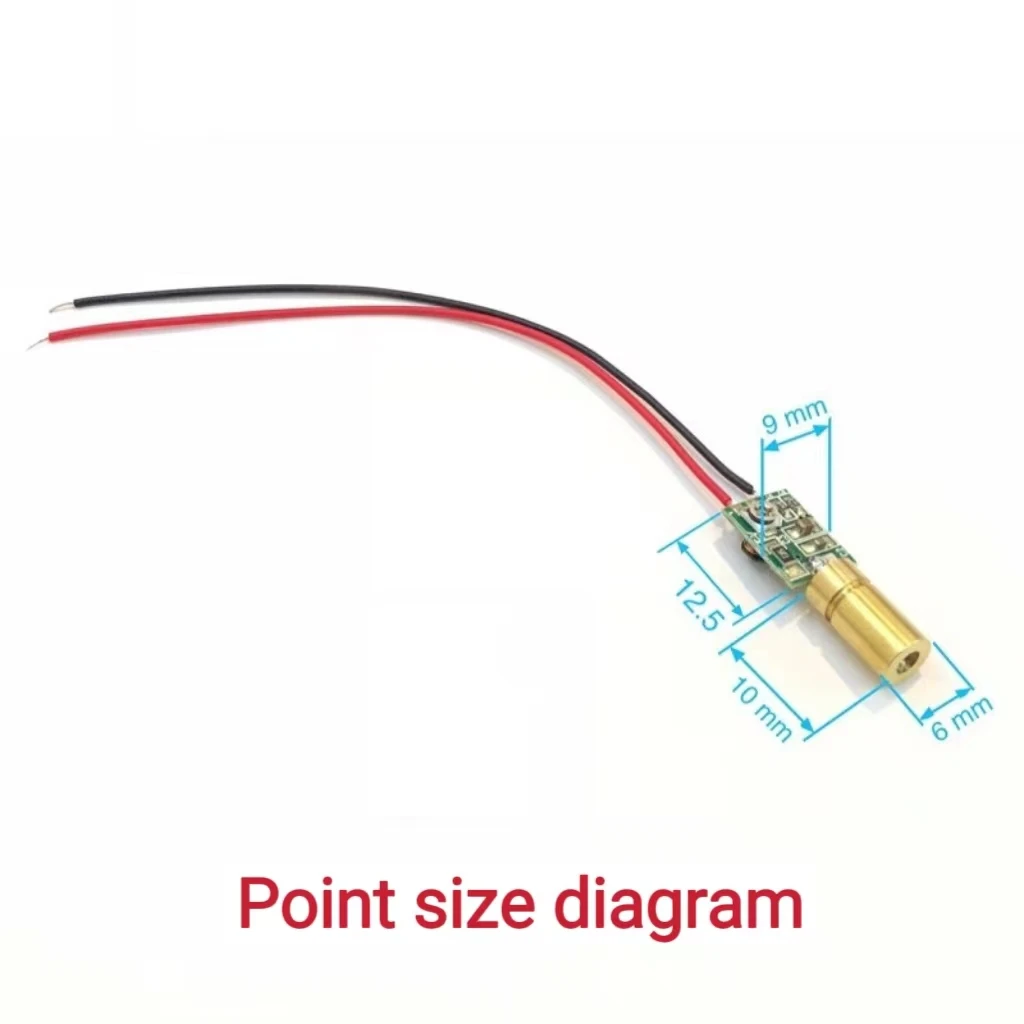 6mm green laser module dot shaped straight line cross line green laser head with adjustable focal length 520nm laser head