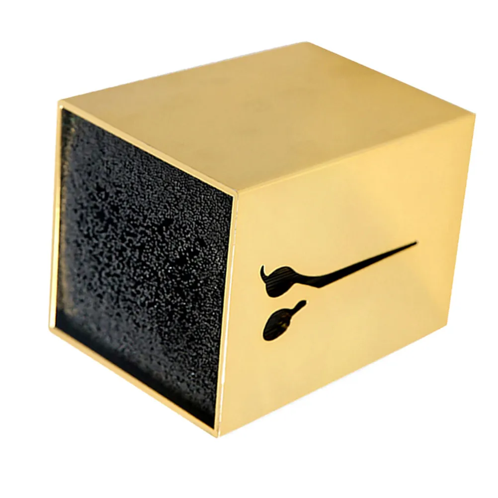 

1pc Scissors Storage Box Large Capacity Hairdressing Tools Organizer Salon Supplies Holder For Combs Clippers Golden Design