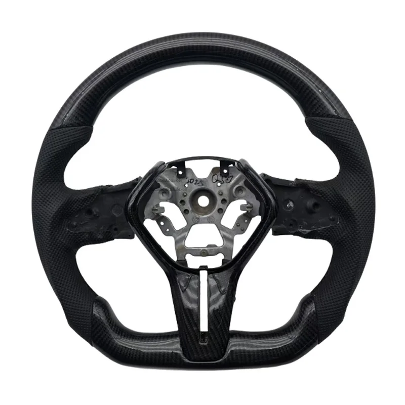 

Горячий новый продукт, перфорированный кожаный руль из углеродного волокна для Infiniti Q50 Q50l Q60, автомобильный руль