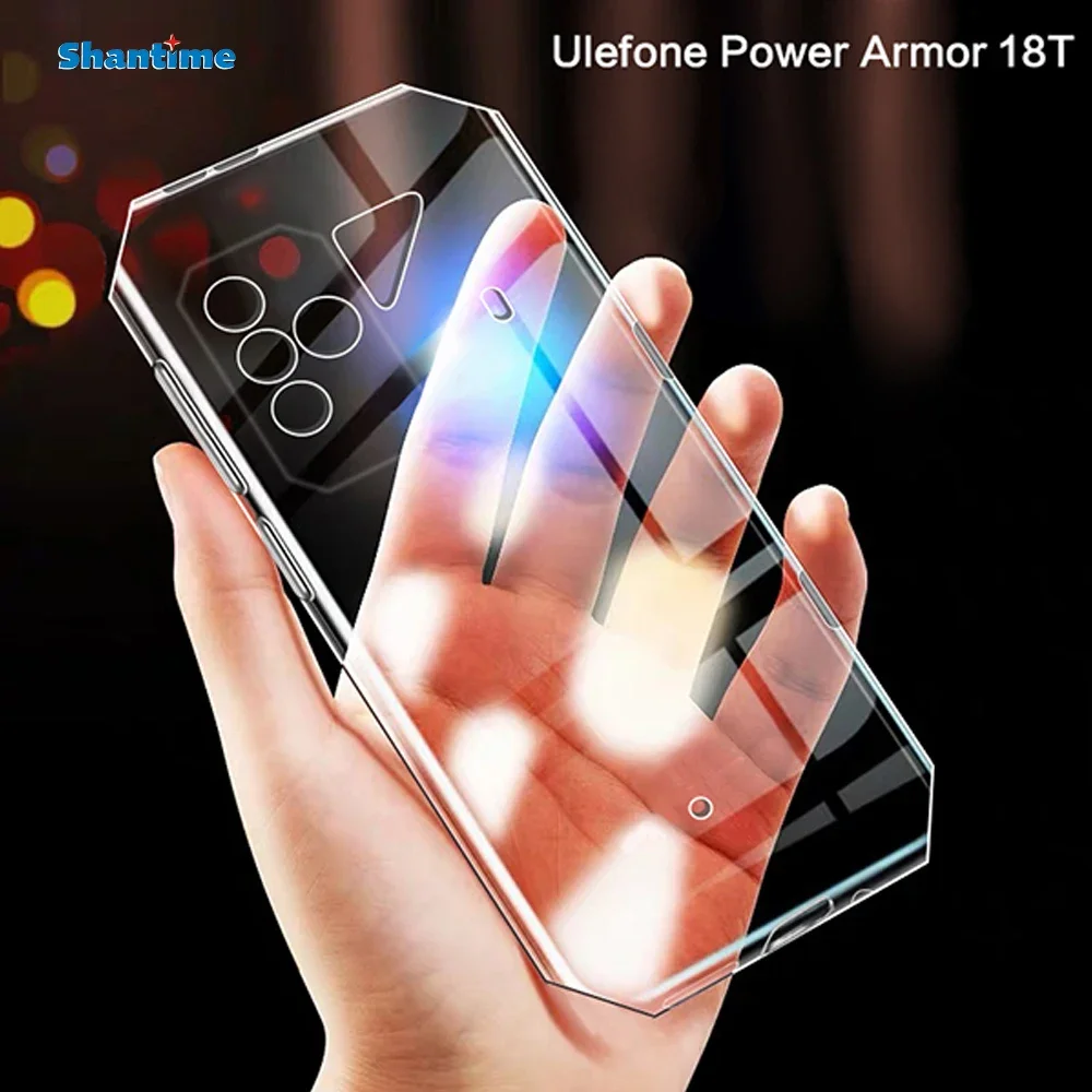 For Ulefone Power Armor 18T Case Ultra Thin Clear Soft TPU Case Cover For Ulefone Power Armor 18 Couqe Funda 6.58 inches
