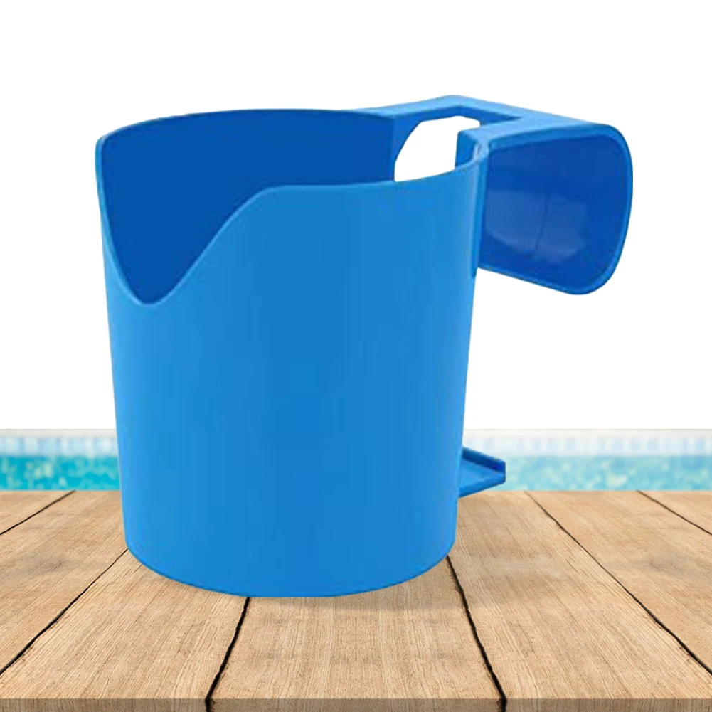 Pool Cup Holder No Punching Portable Beverage Holder Reusable Poolside Cup Holder for Above Ground Pools