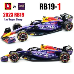 Bburago 1:43 2023 Las vegas RB19 #1 #11 Red Bull F1 Racing Formula Car Static Simulation Diecast Alloy Model Car