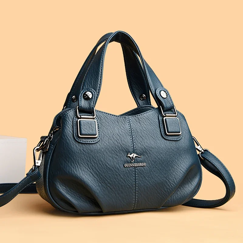 

Fashion Women New Shoulder Crossbody Bags Ladies Brand Designer Handbag Female Large Capacity Solid Color Leather Messenger Bags