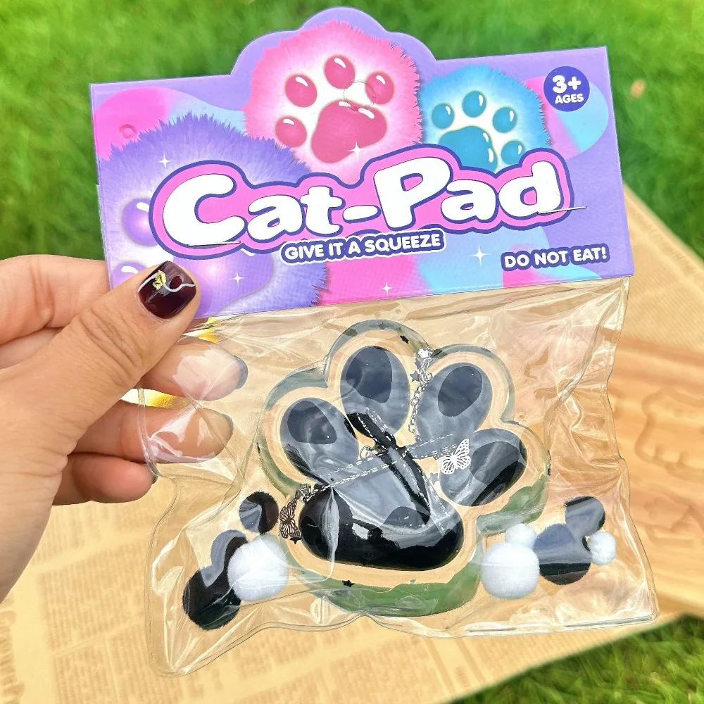 

Мини-TPR кошачья лапа, игрушка с медленным отскоком, прозрачная жемчужная сжимаемая кошачья лапа, мягкая мультяшная игрушка с кошачьим когтем для взрослых