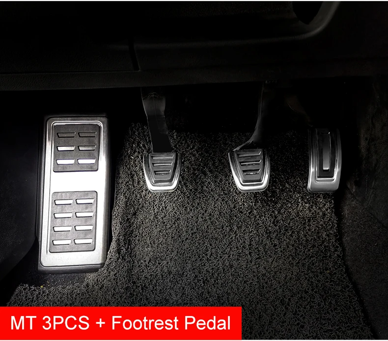 Für Volkswagen VW Polo A05 Golf A7 Passat Auto Fuß Pedale Gaspedal Bremspedal Kupplung Pedale Rest Pedale Innen Zubehör – Detail 2