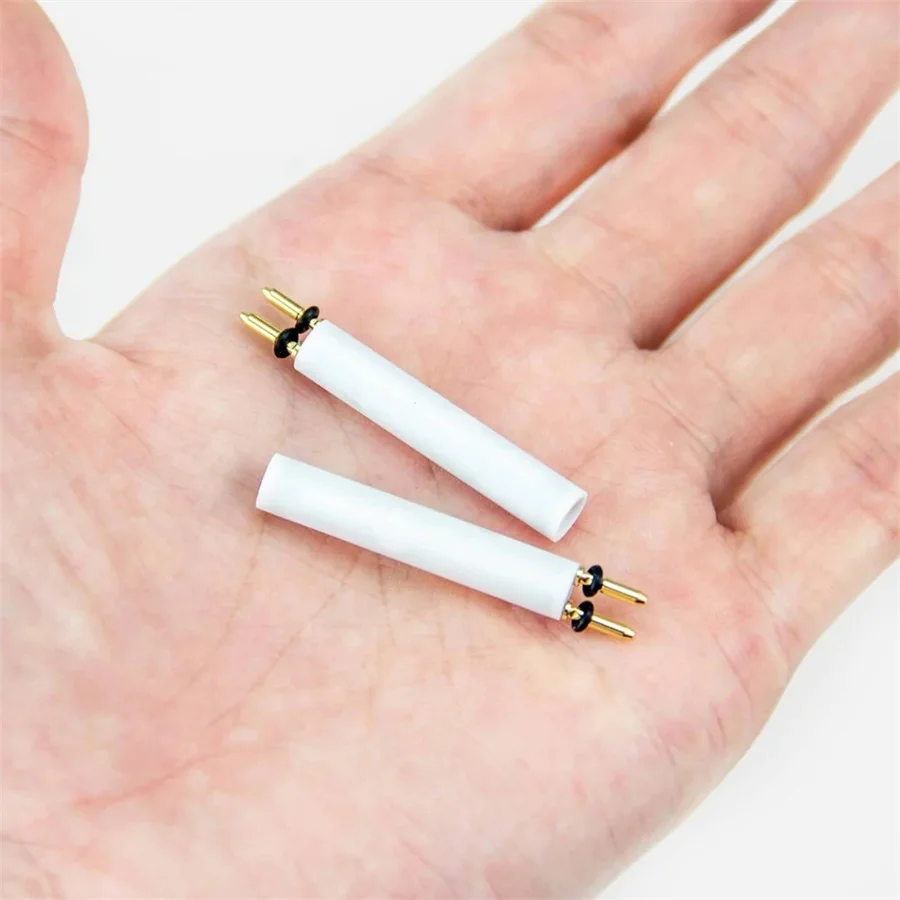 2 pçs inhalco toker estraw bobinas de cerâmica substituição núcleo aquecimento bico ponta para néctar elétrico e rig vape caneta vaporizador kit