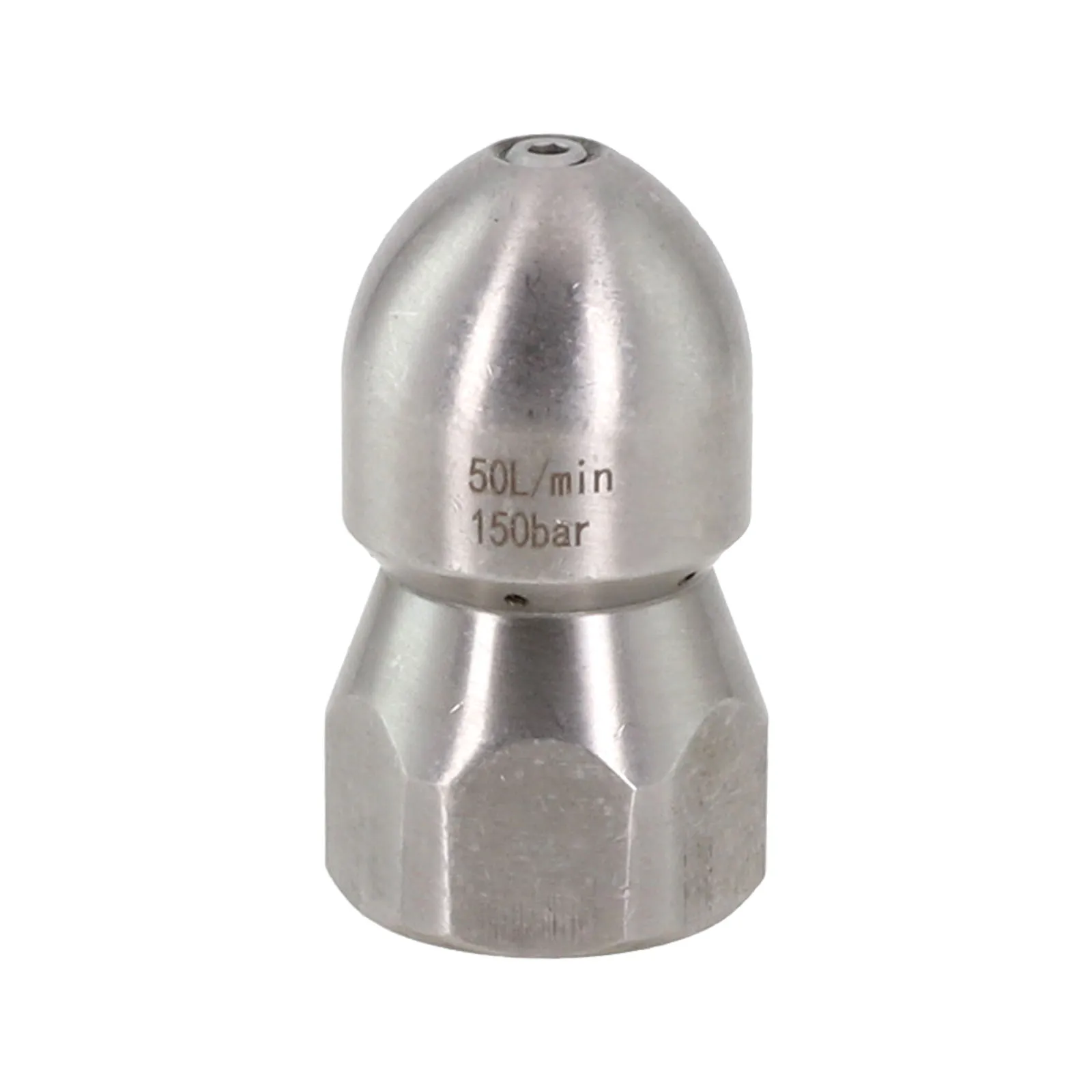 

High Pressure Nozzle Sewage Pipe Cleaning Nozzle Thorough Cleaning Metal Material Powerful Water Pressure Easy Installation