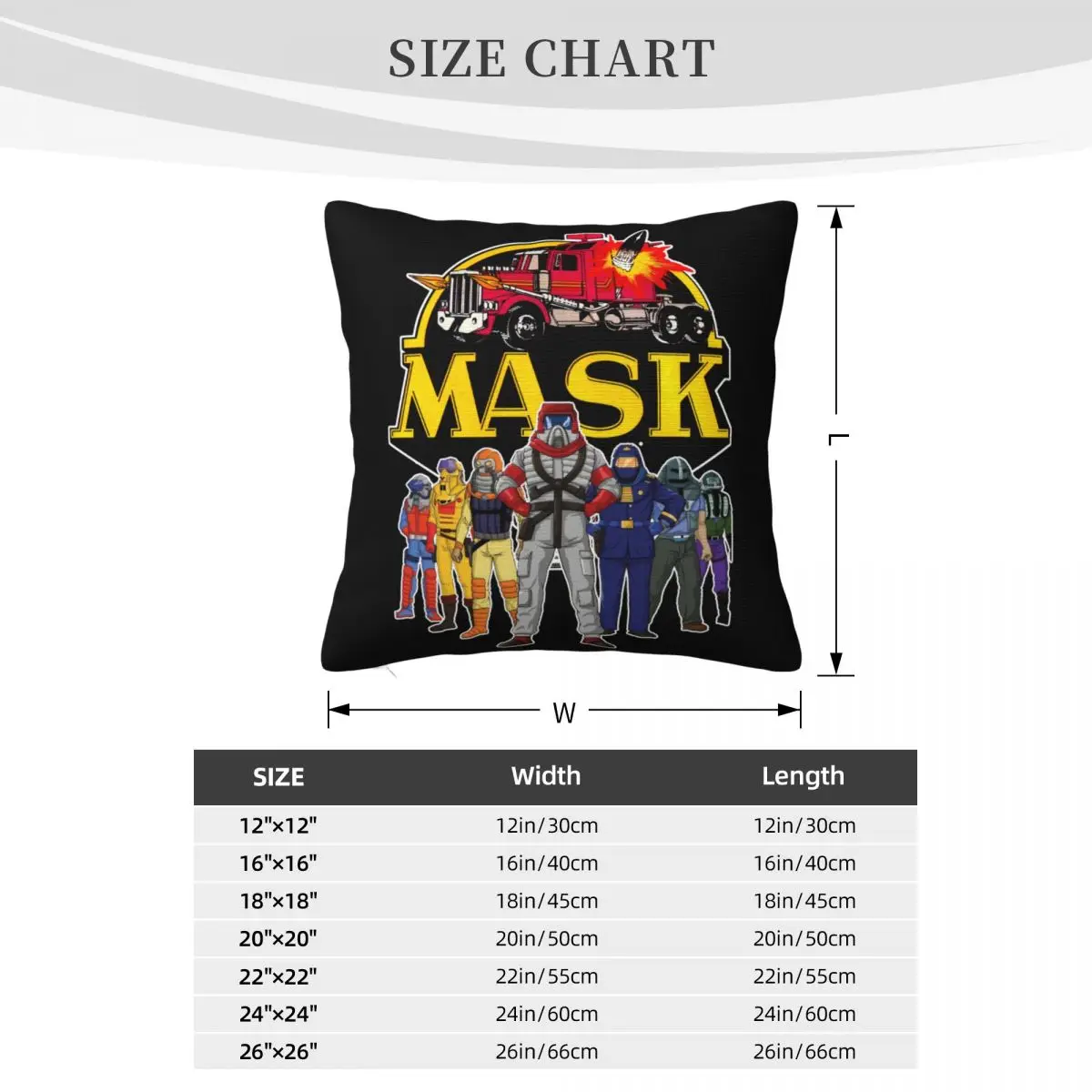 MASK Mug M A S K Cartoon Cars Vehicles Geek Nerd Indie 80S Comic Women Men Pillow Case