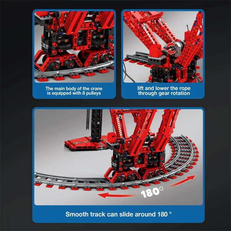 1196 pçs moc técnico de controle remoto sk6000 guindaste blocos de construção tijolos montagem modelo brinquedos diy para meninos presente aniversário conjunto