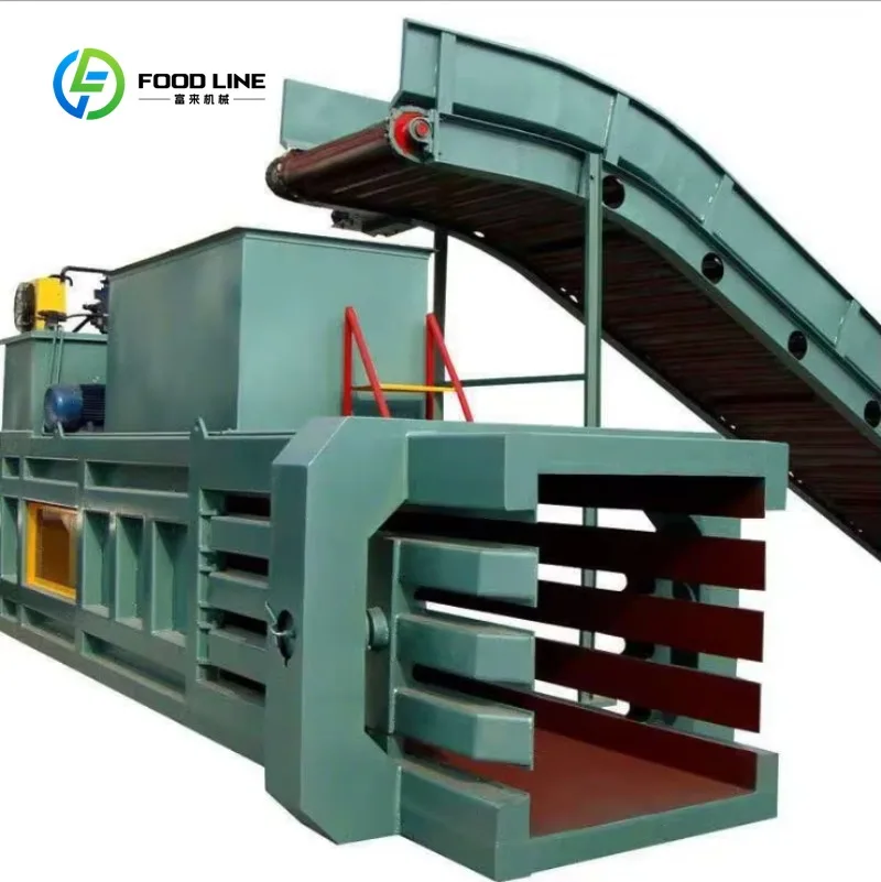 Customized Horizontal Hydraulic Baling Press Machine PET Bottle Baler Compactor for Baling Waste Paper Straw Hay Aluminium Can